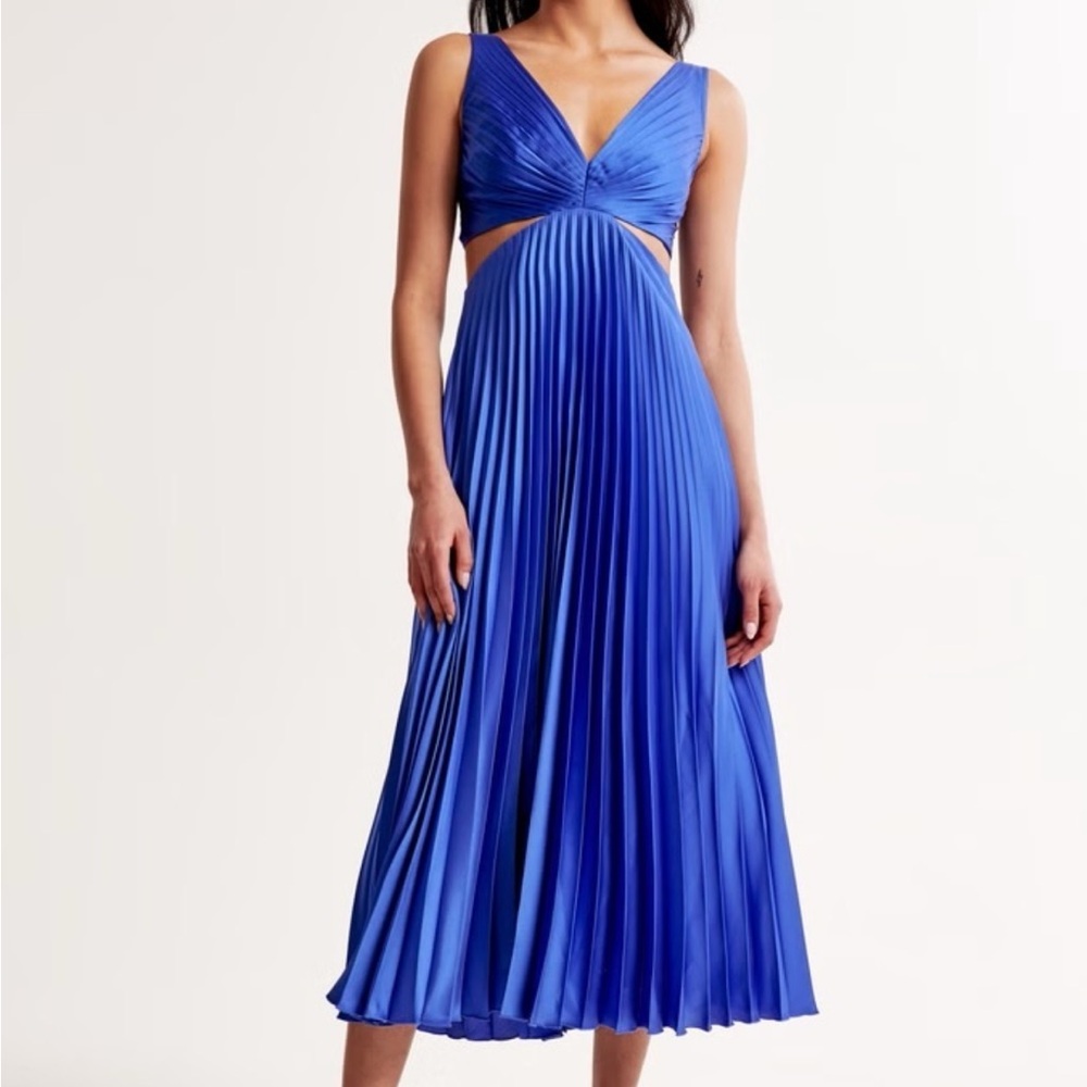 Abercrombie & Fitch Royal Blue Midi Dress